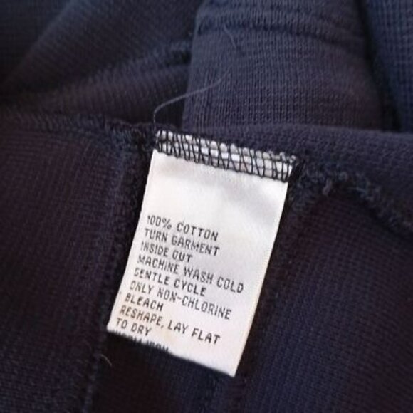 Talbots Petite Jacket Military Style Cotton M Button Front PocketsNavy Blue - Picture 4 of 11